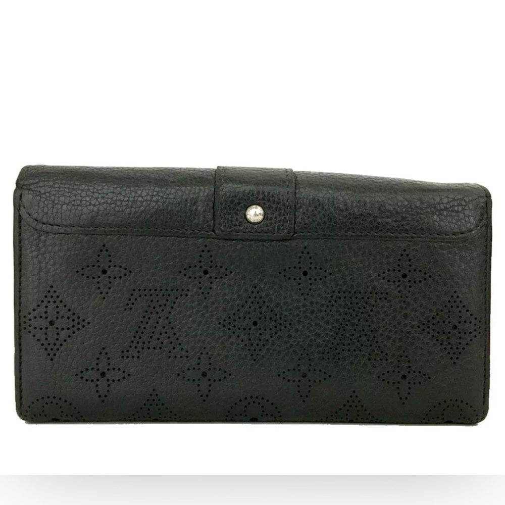 Louis Vuitton Black Mahina Iris Portefeuille Wallet