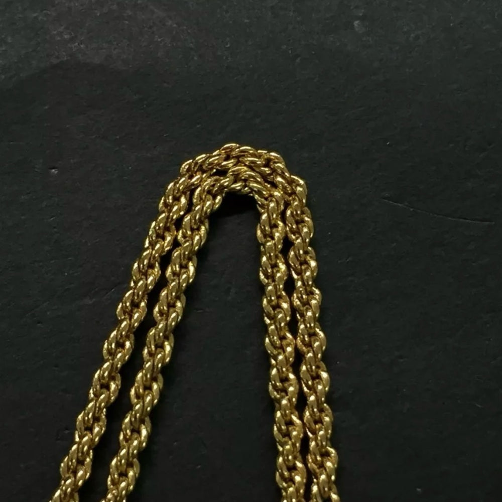 Christian Dior Bag Motif Gold Plated Necklace