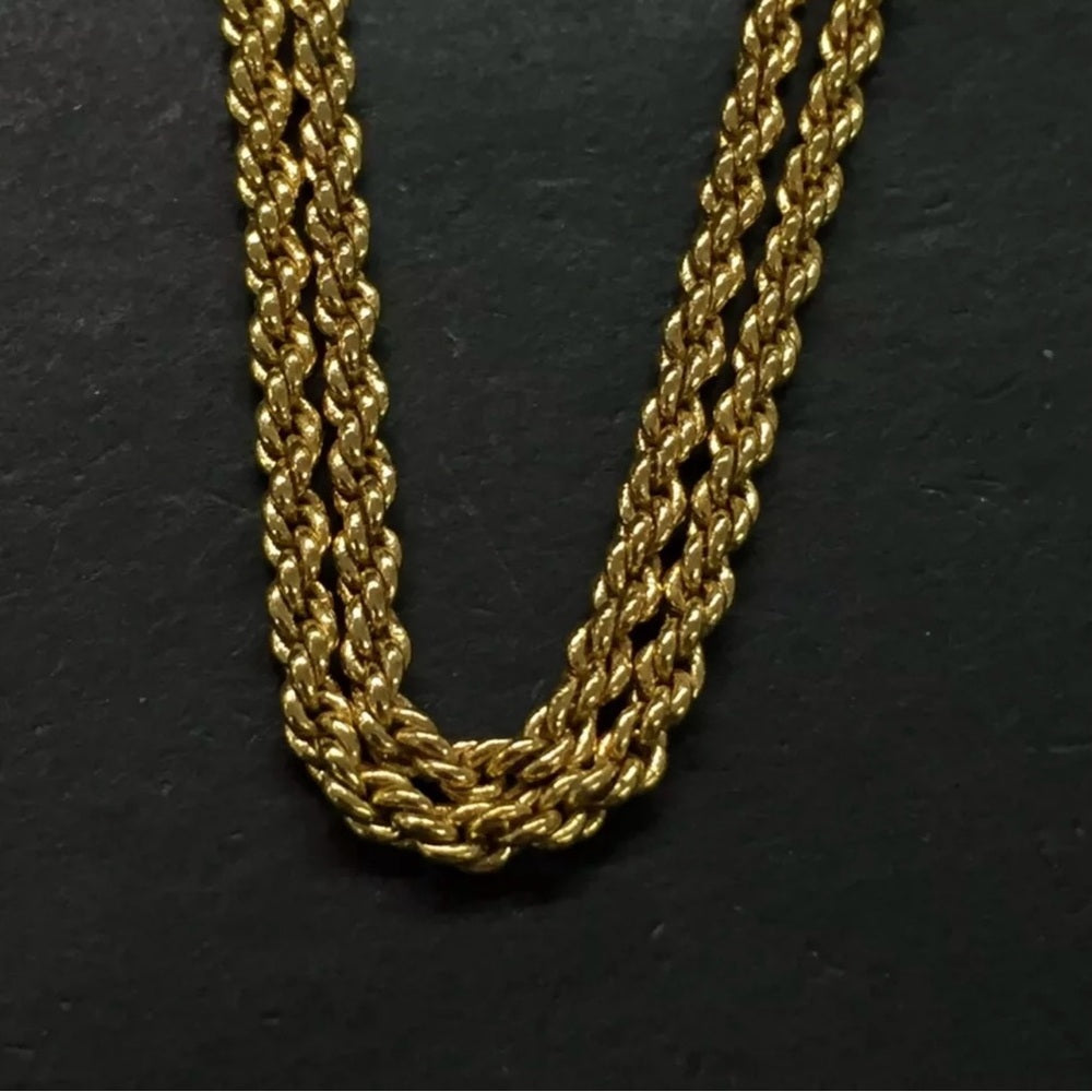 Christian Dior Bag Motif Gold Plated Necklace