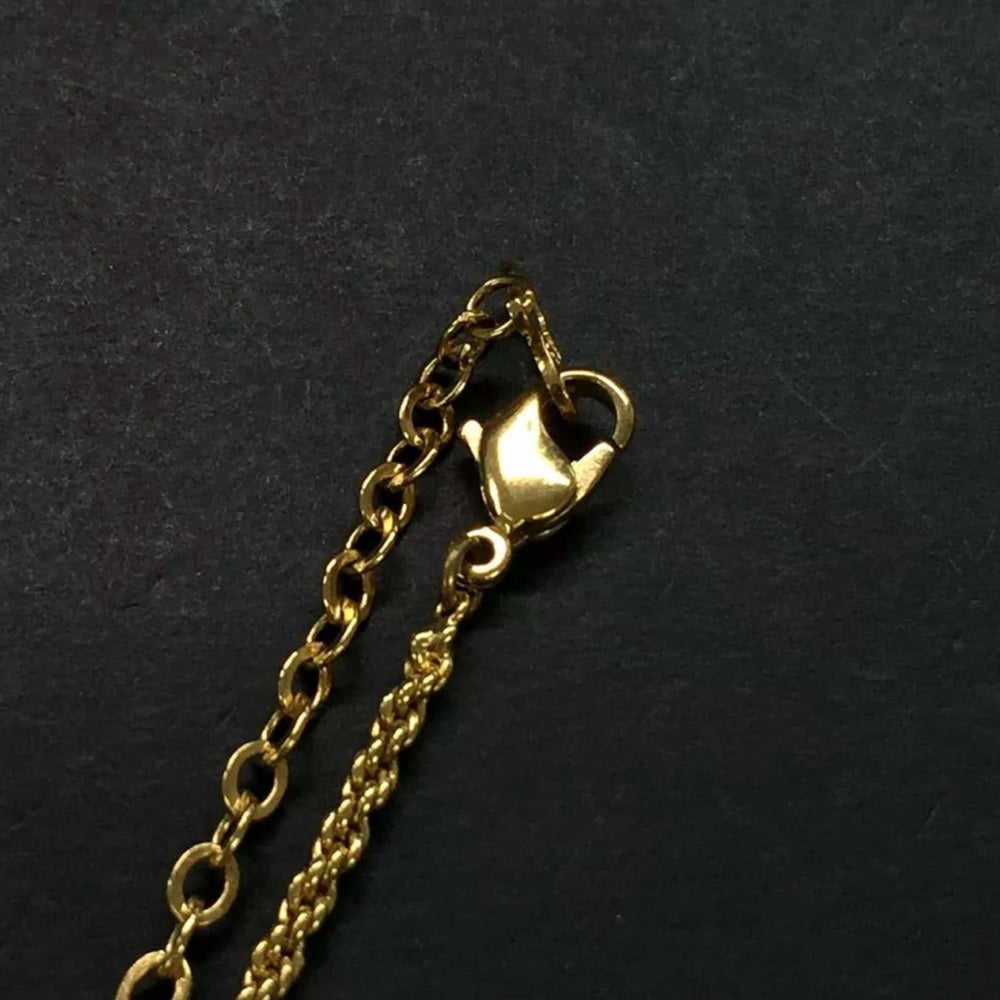 Christian Dior Bag Motif Gold Plated Necklace