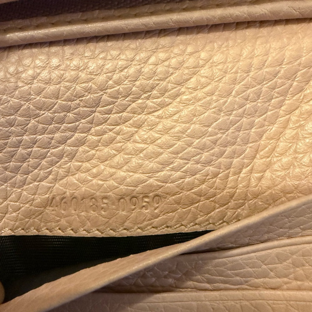 GUCCI New Animalier Bee Pink Leather Bifold Wallet