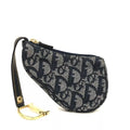 New Christian Dior Saddle Trotter Coin Purse Wallet Blue