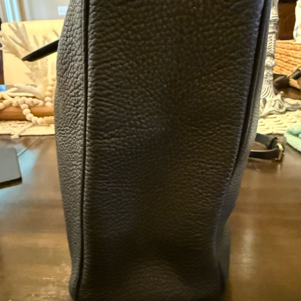 Dior Authentic Black Grained Leather Diorissimo Tote