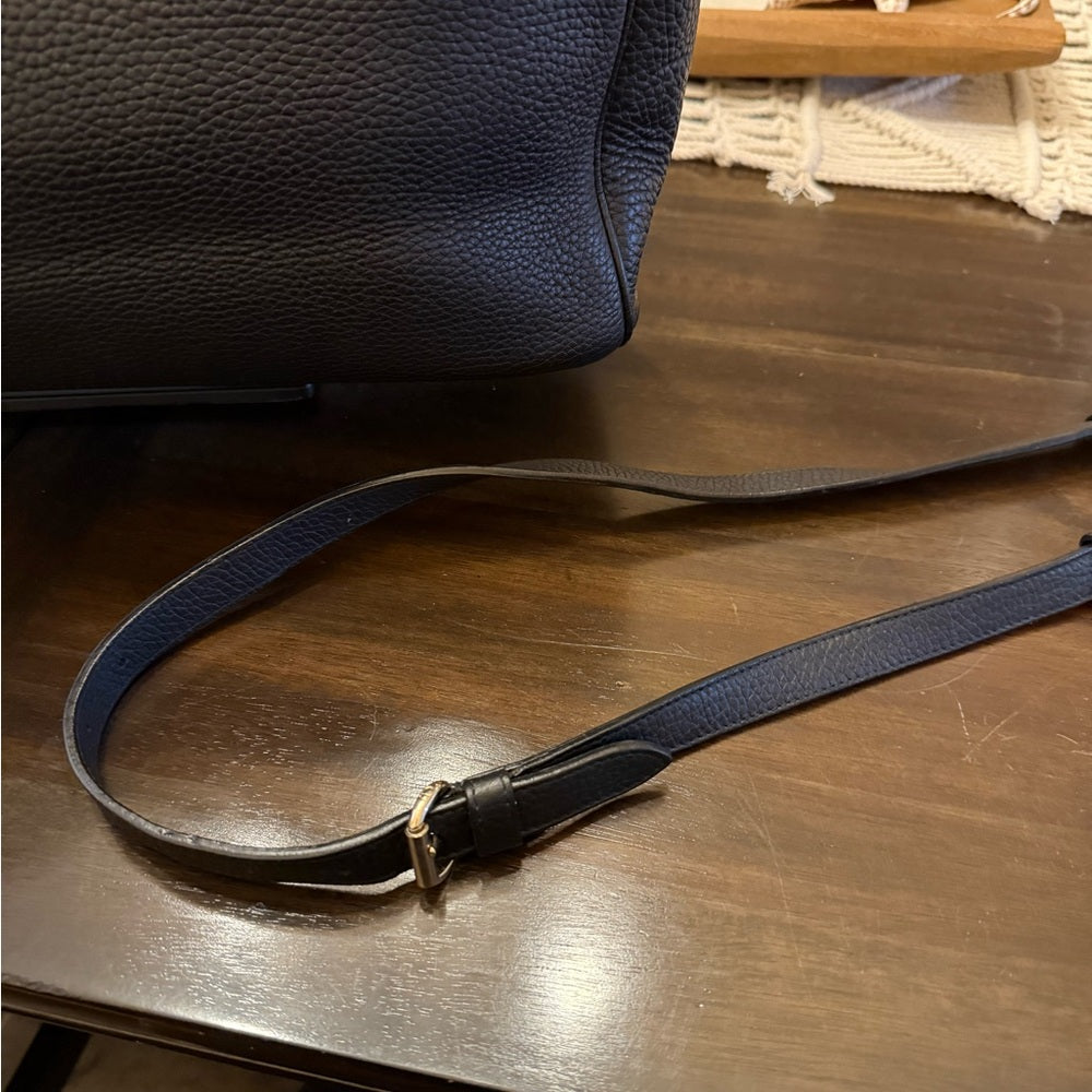 Dior Authentic Black Grained Leather Diorissimo Tote