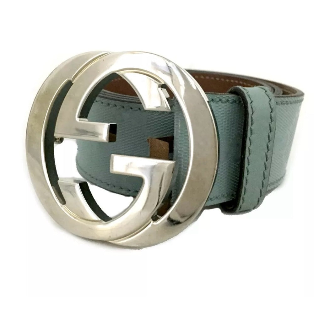 Gucci Interlocking GG Supreme Ice Blue Belt