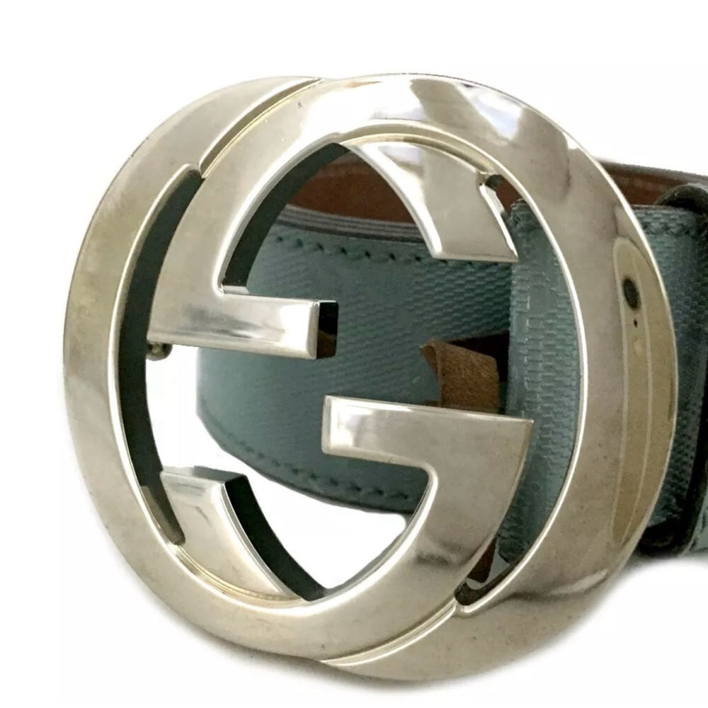 Gucci Interlocking GG Supreme Ice Blue Belt