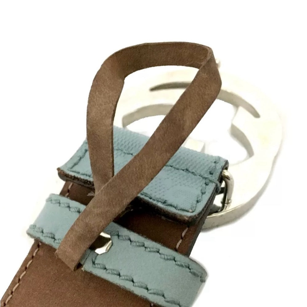 Gucci Interlocking GG Supreme Ice Blue Belt