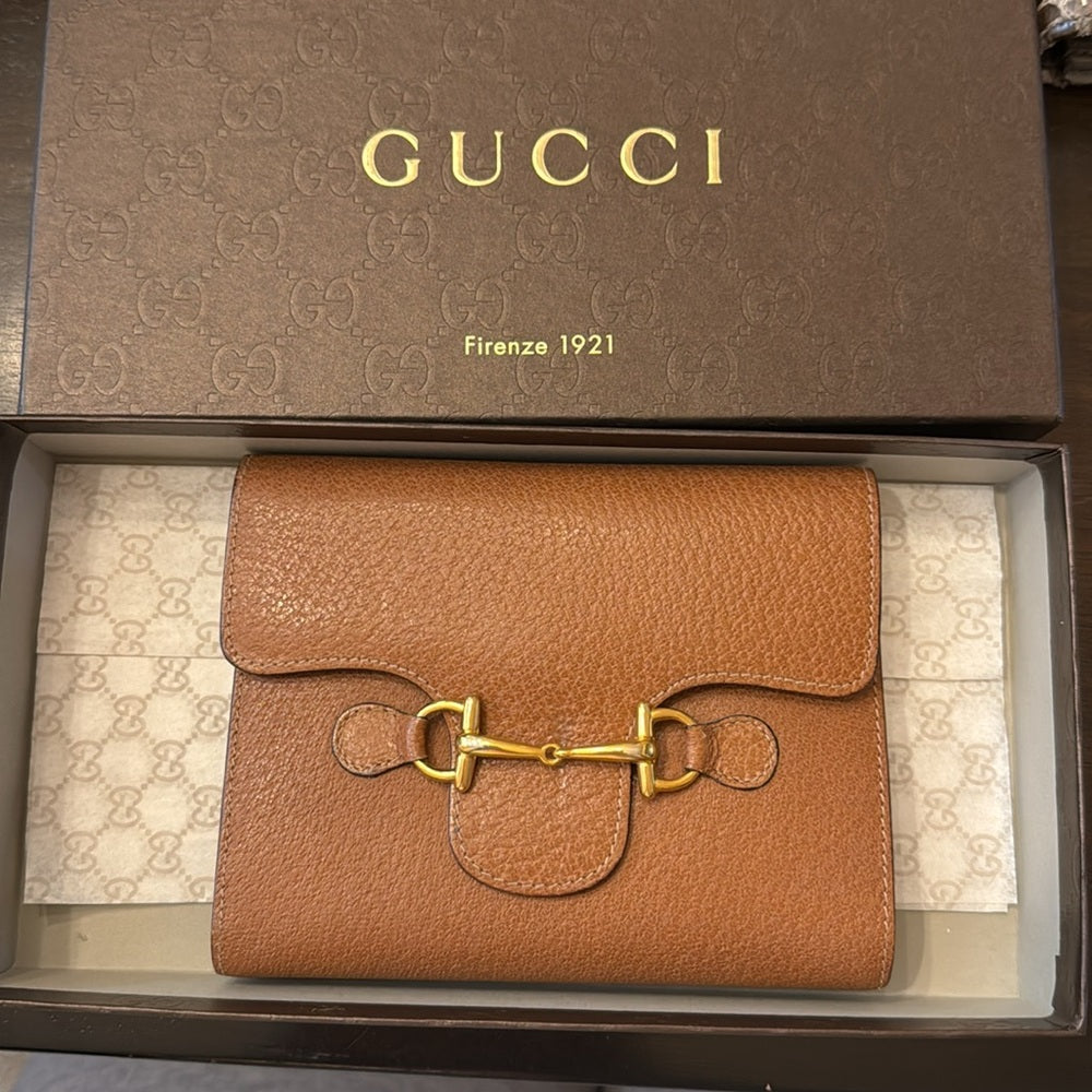 New GUCCI Horse Bit Leather Notebook Cover Set
