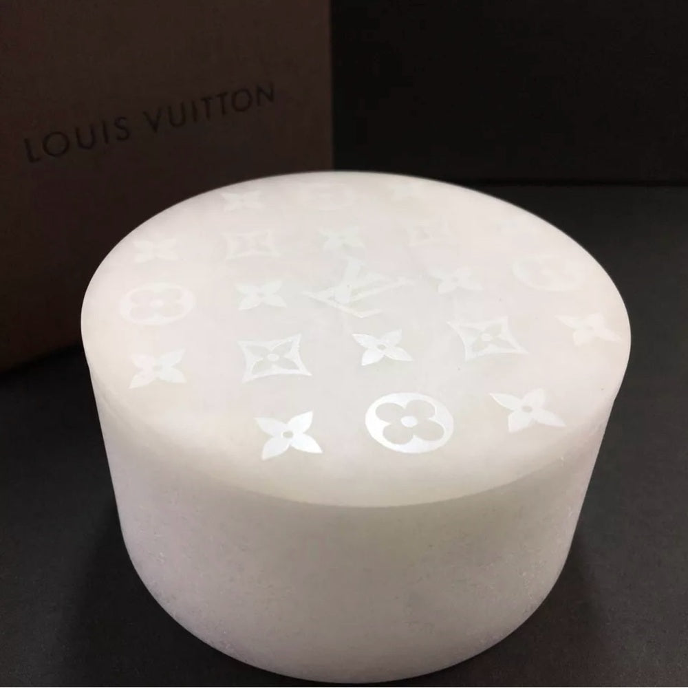 Louis Vuitton Rare Round Alabaster Dish