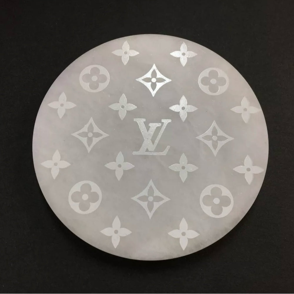 Louis Vuitton Rare Round Alabaster Dish