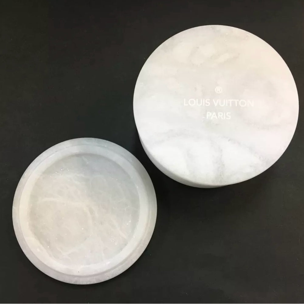 Louis Vuitton Rare Round Alabaster Dish