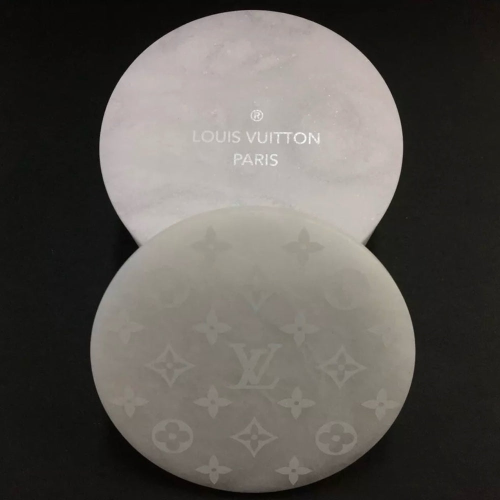 Louis Vuitton Rare Round Alabaster Dish