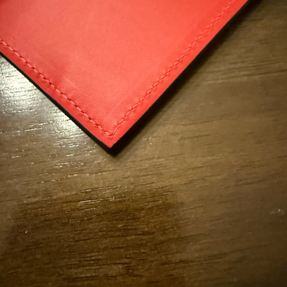 New Louboutin Embossed Bifold Card Wallet