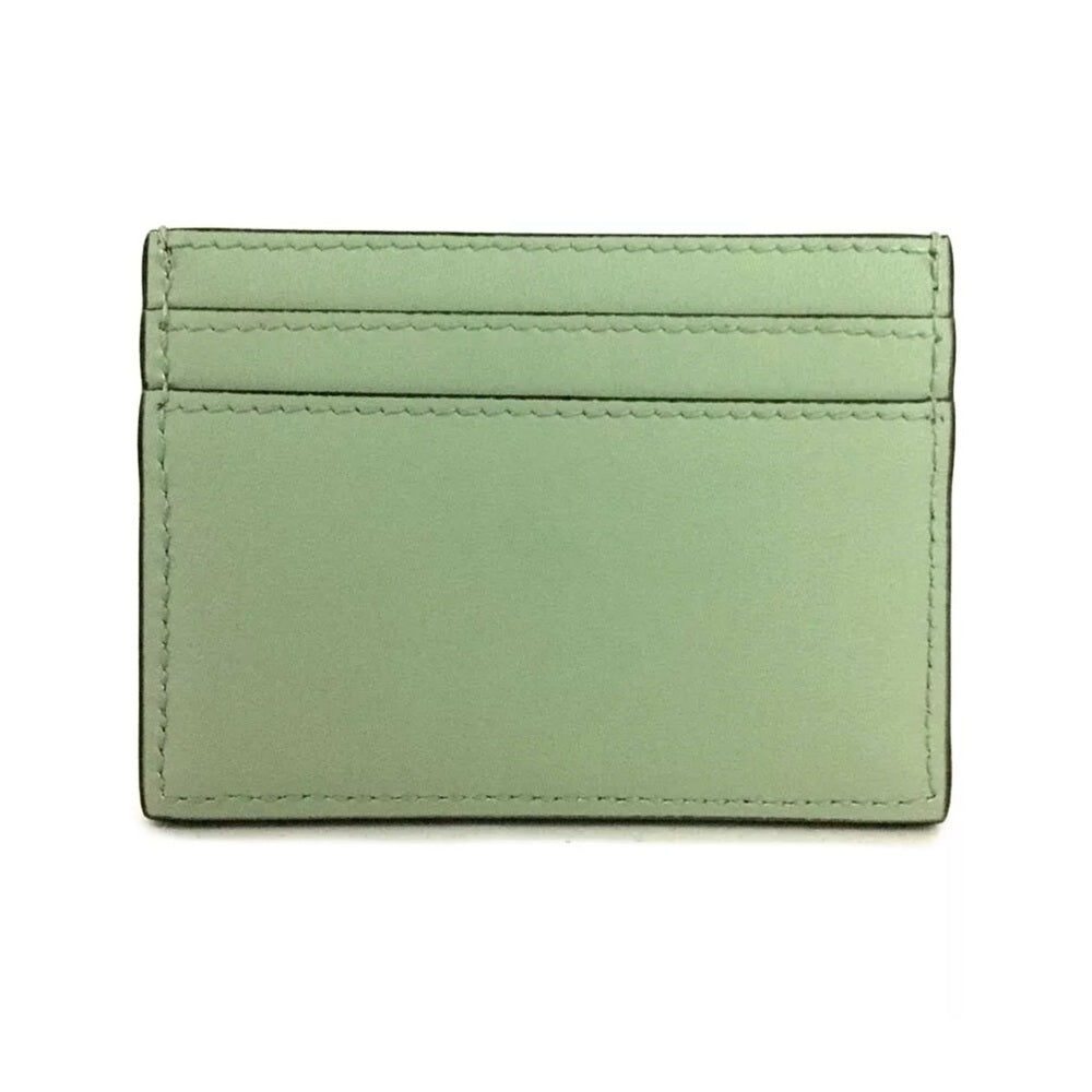 New GUCCI Ophidia GG Pale Green Canvas Leather Card Case