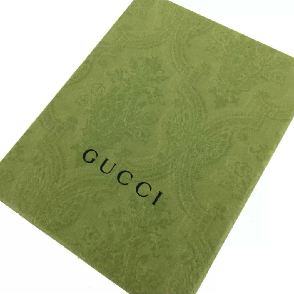 New GUCCI Ophidia GG Pale Green Canvas Leather Card Case
