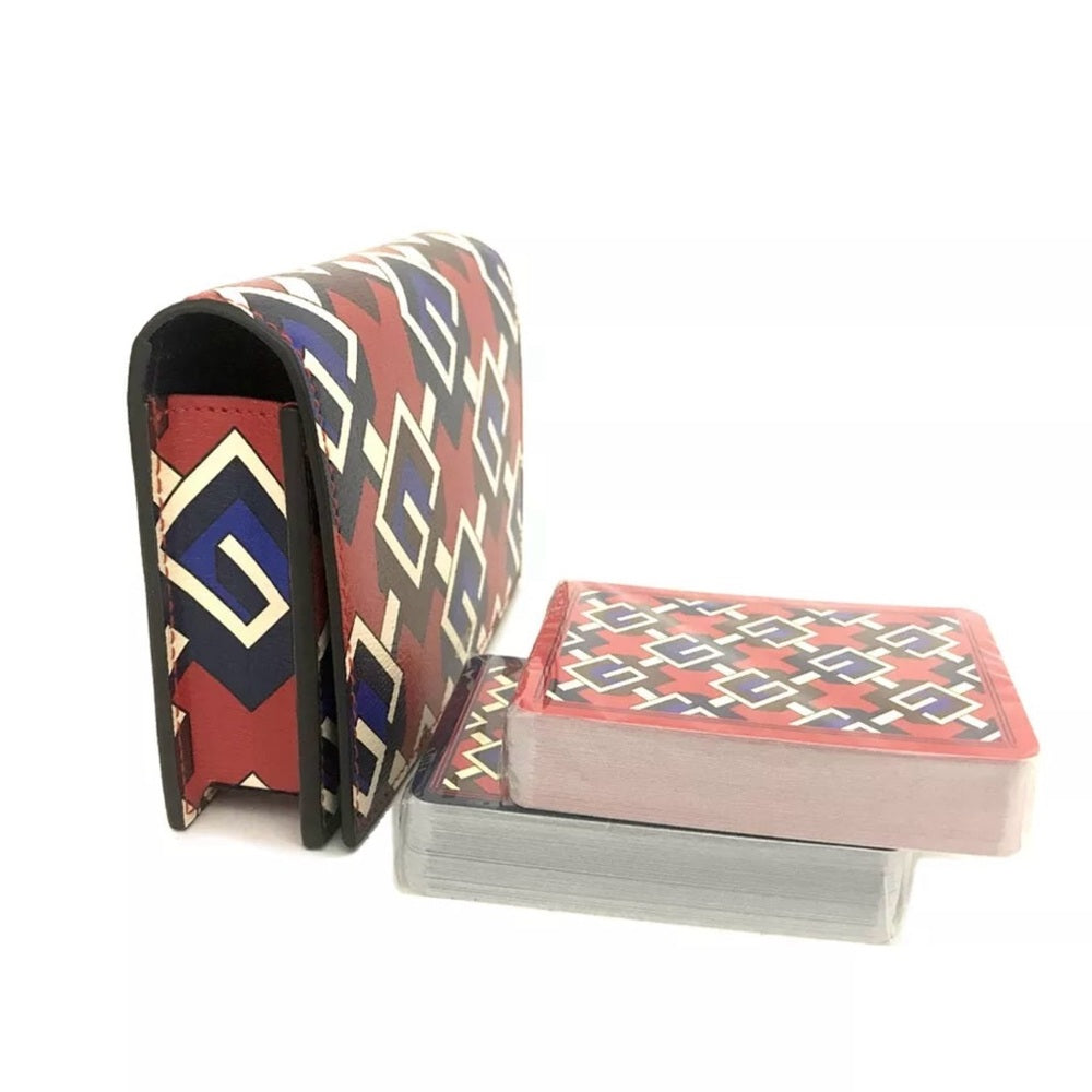 New GUCCI GG Logo Trump Playing Cards 2 Set w/Card Case
