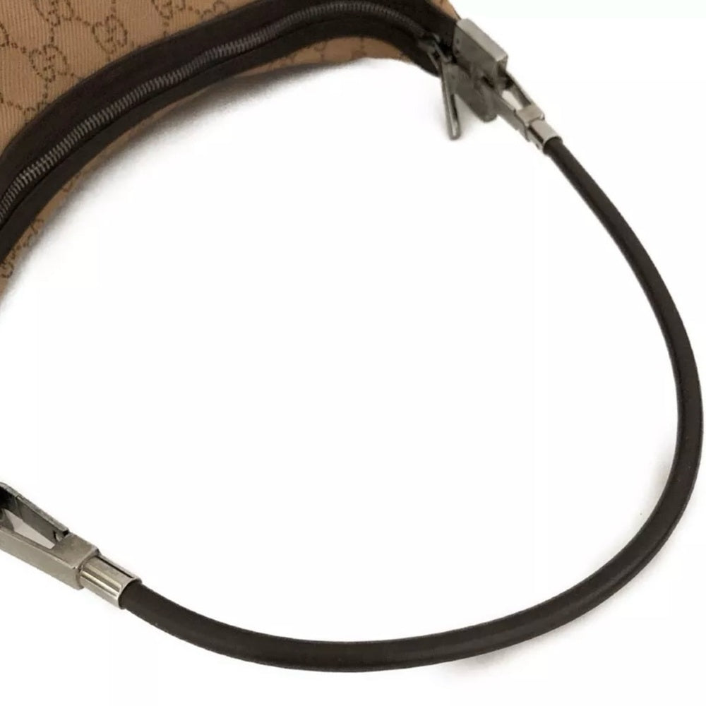 Beautiful Gucci GG Canvas and Leather Hobo Shoulder Bag