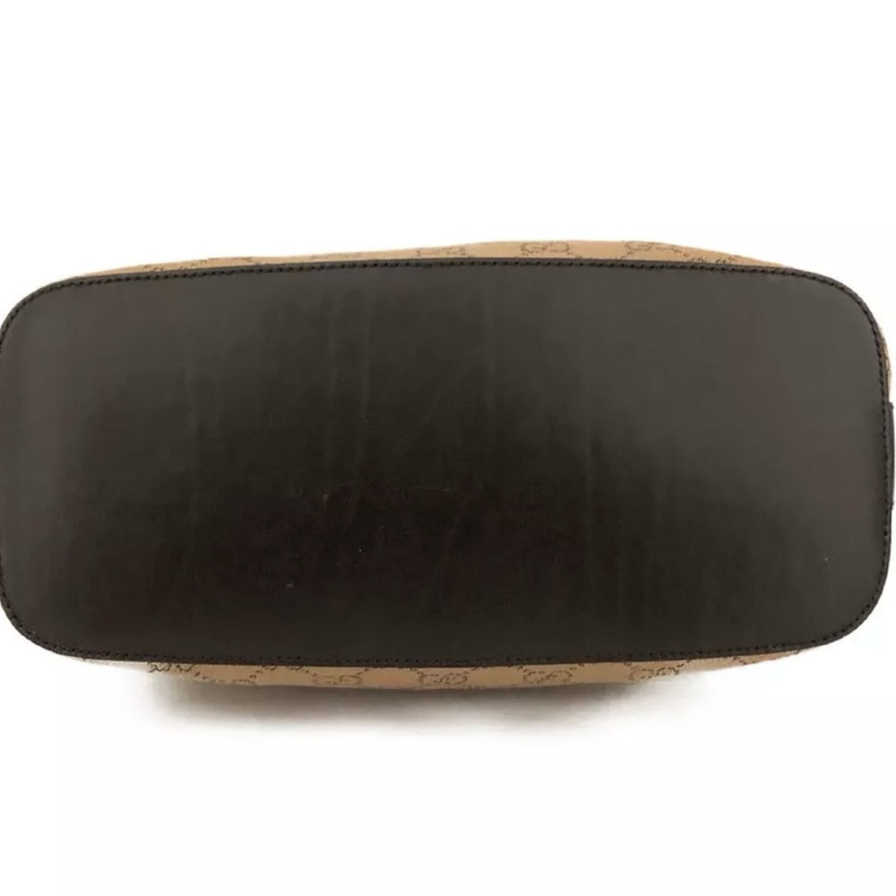 Beautiful Gucci GG Canvas and Leather Hobo Shoulder Bag