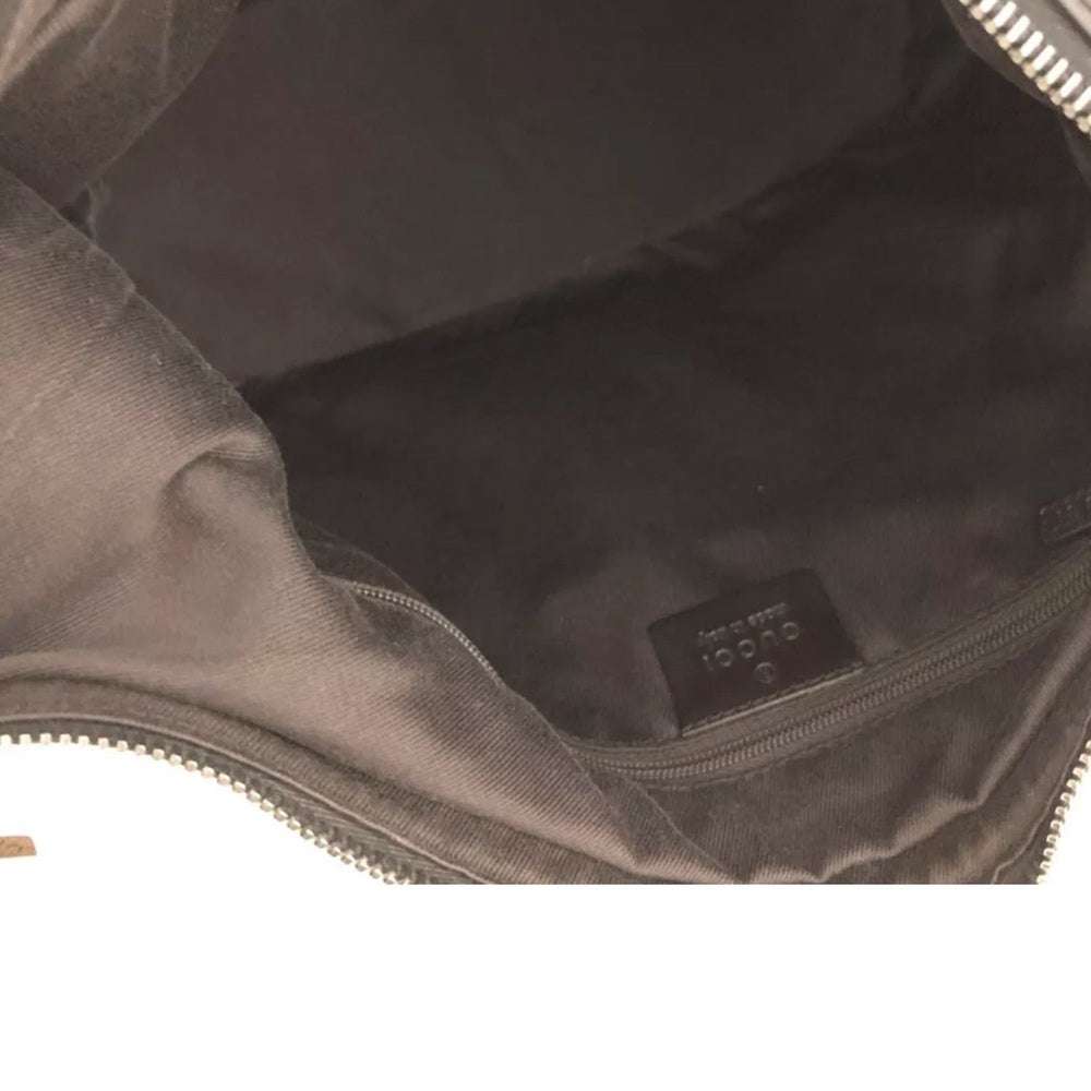 Beautiful Gucci GG Canvas and Leather Hobo Shoulder Bag