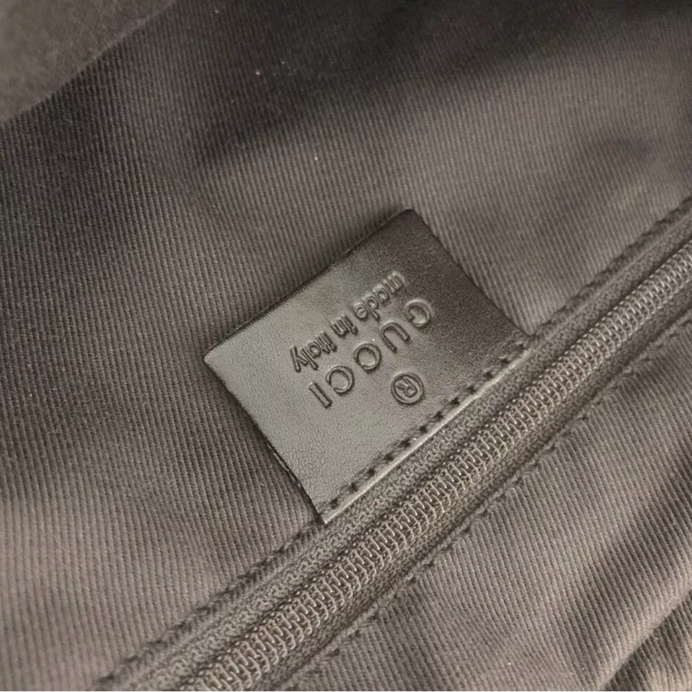 Beautiful Gucci GG Canvas and Leather Hobo Shoulder Bag