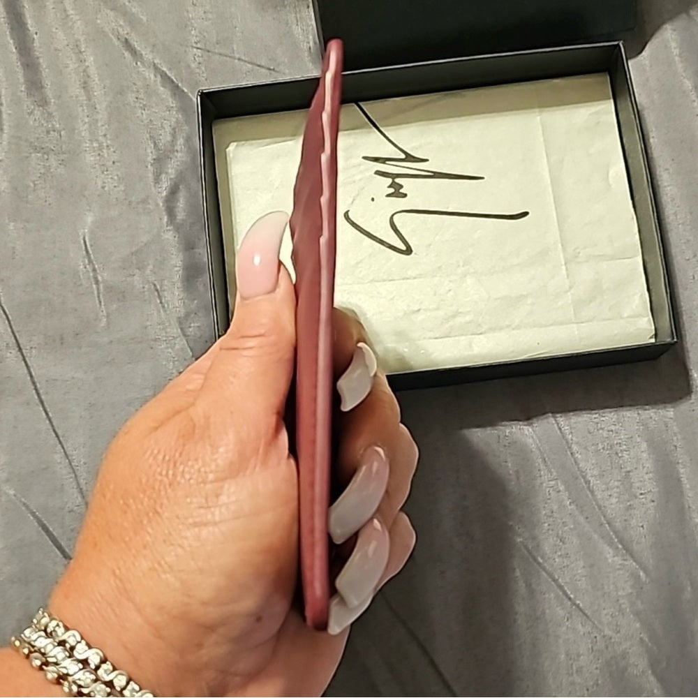 NIB Giuseppe Zanotti Bordeaux Card Holder Wallet.