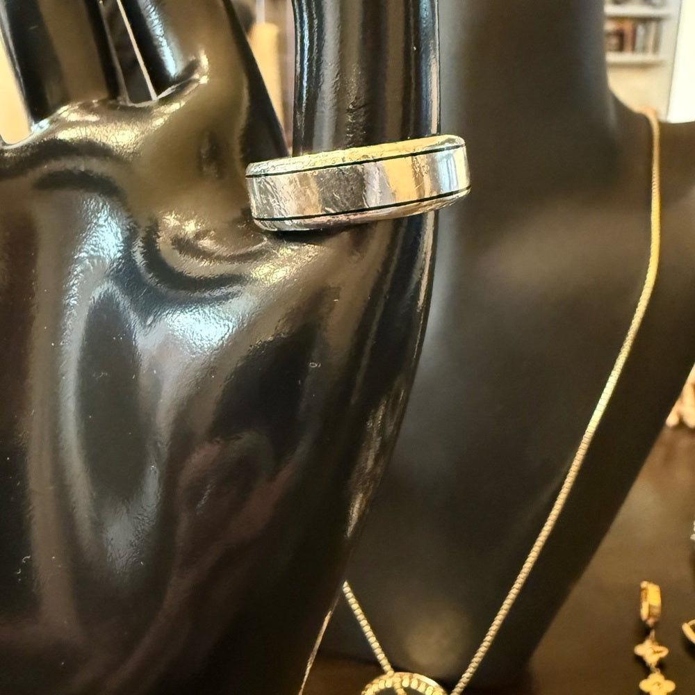 Louis Vuitton Unisex Sterling Silver Spike Ring