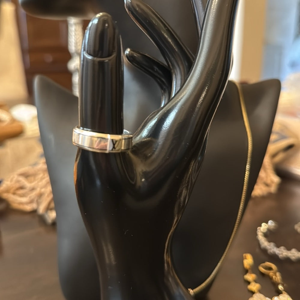 Louis Vuitton Unisex Sterling Silver Spike Ring