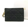New Dior Black Cannage Bifold Wallet