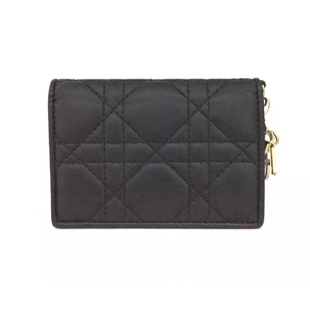 New Dior Black Cannage Bifold Wallet