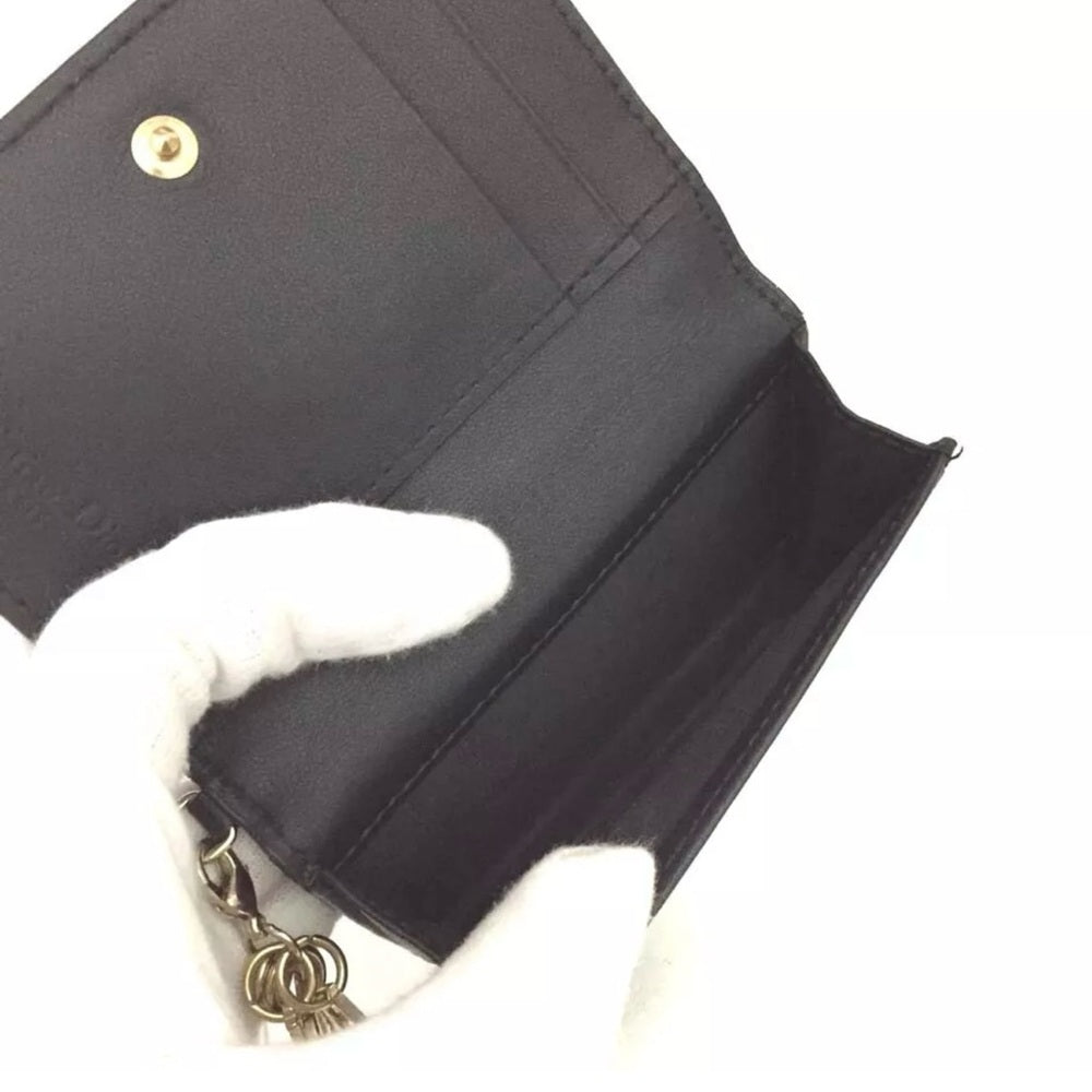 New Dior Black Cannage Bifold Wallet