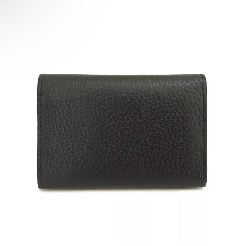 Gucci GG Marmont Leather Black Card Holder Wallet