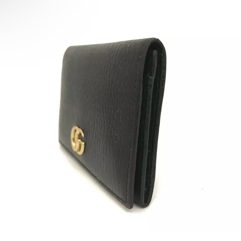 Gucci GG Marmont Leather Black Card Holder Wallet