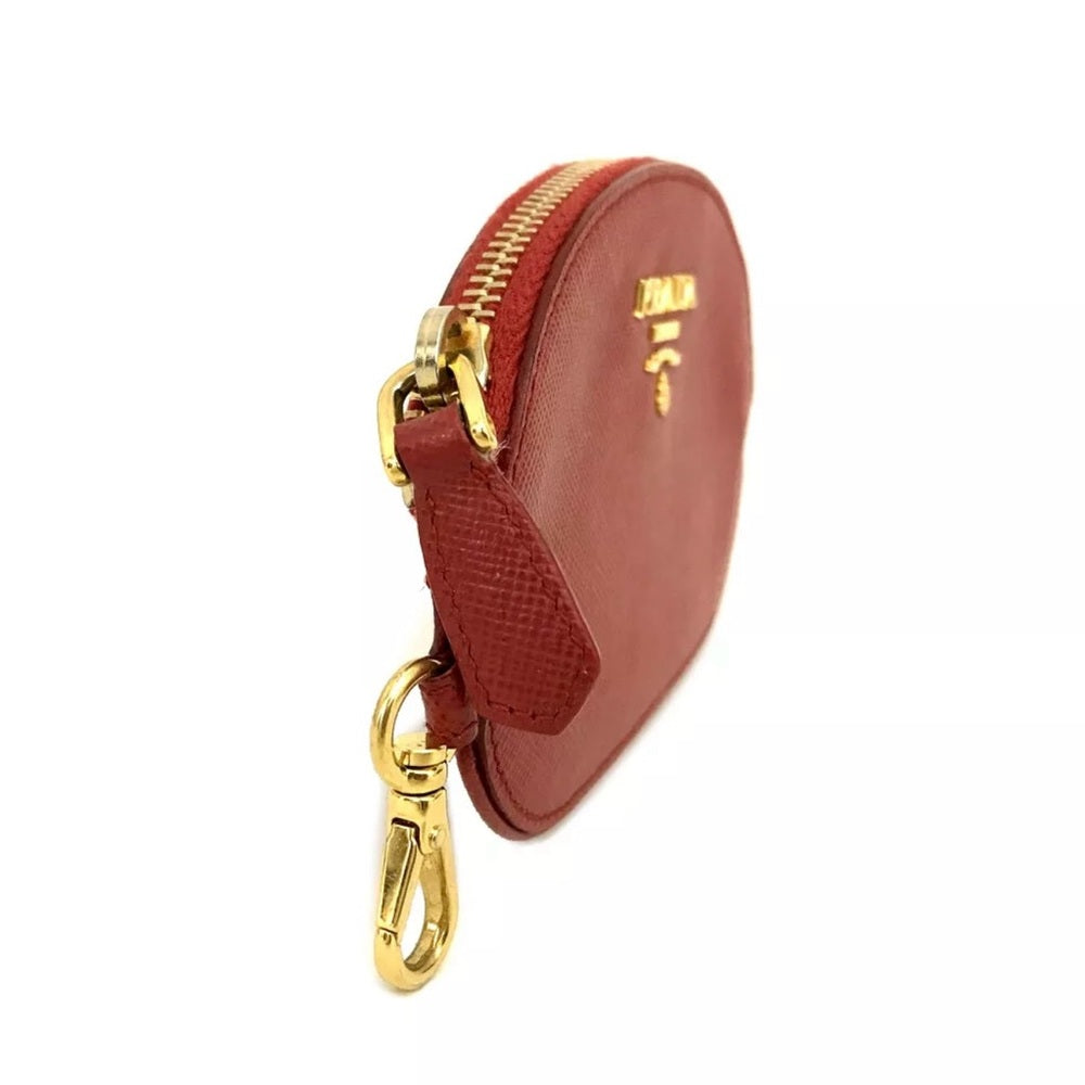 Prada Red Leather Coin Purse