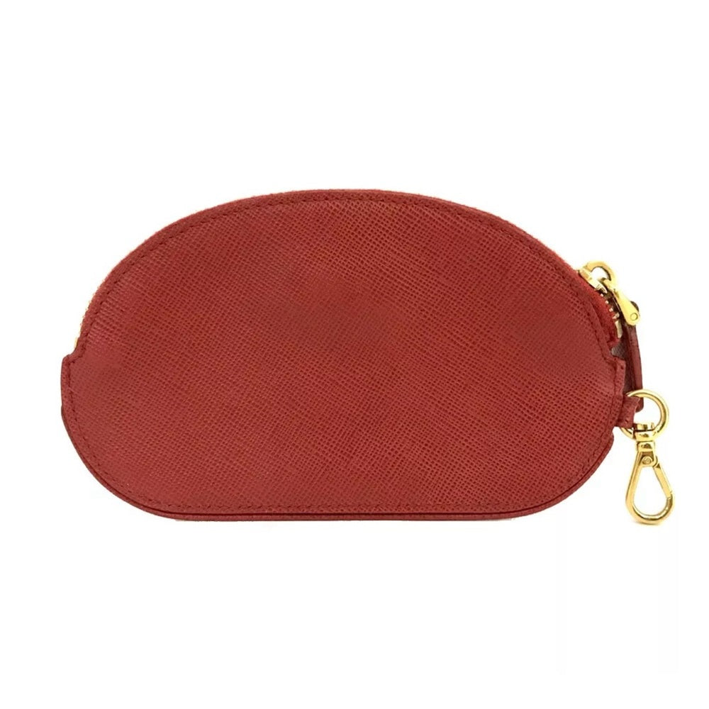 Prada Red Leather Coin Purse