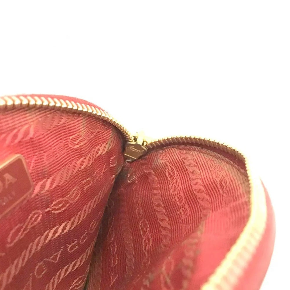Prada Red Leather Coin Purse