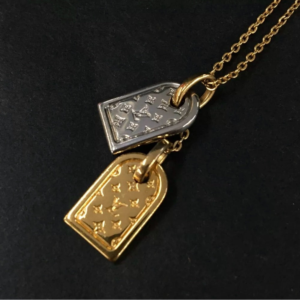 Louis Vuitton Nanogram Gold and Silver Necklace