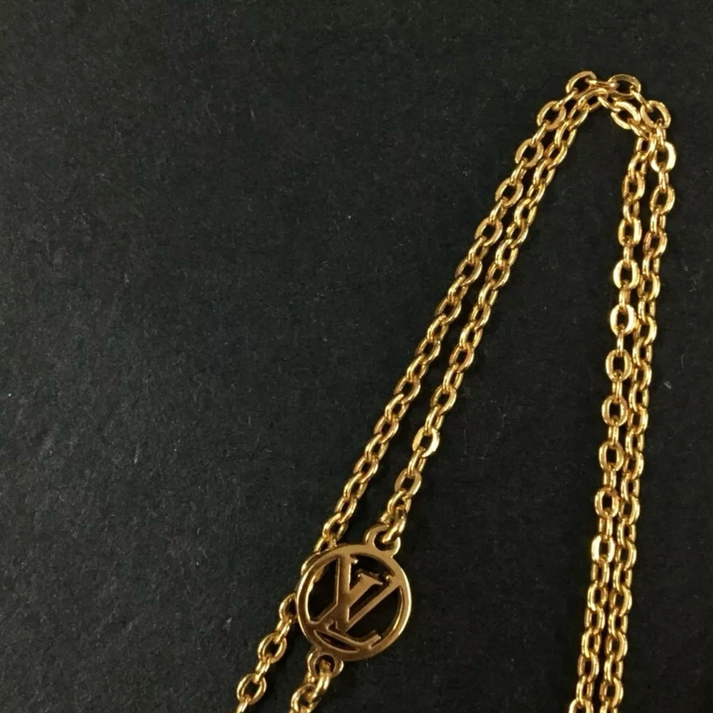 Louis Vuitton Nanogram Gold and Silver Necklace