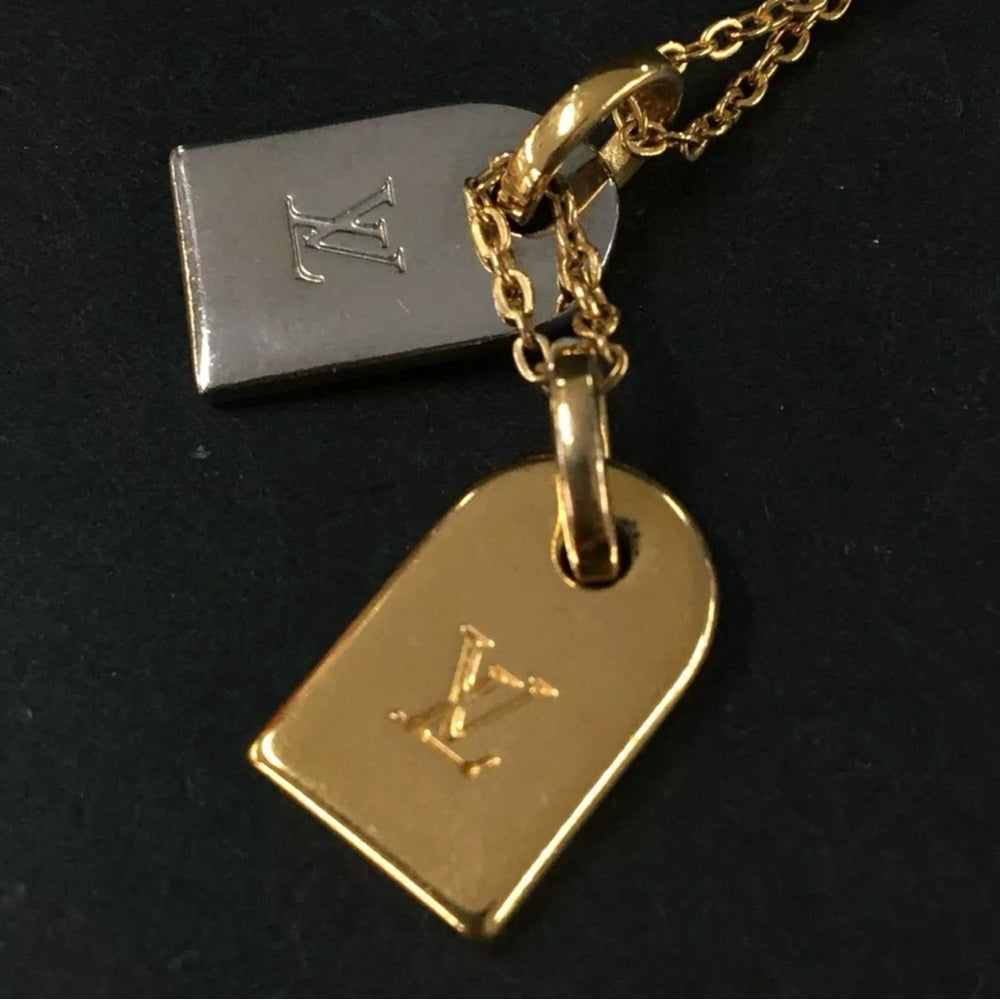 Louis Vuitton Nanogram Gold and Silver Necklace