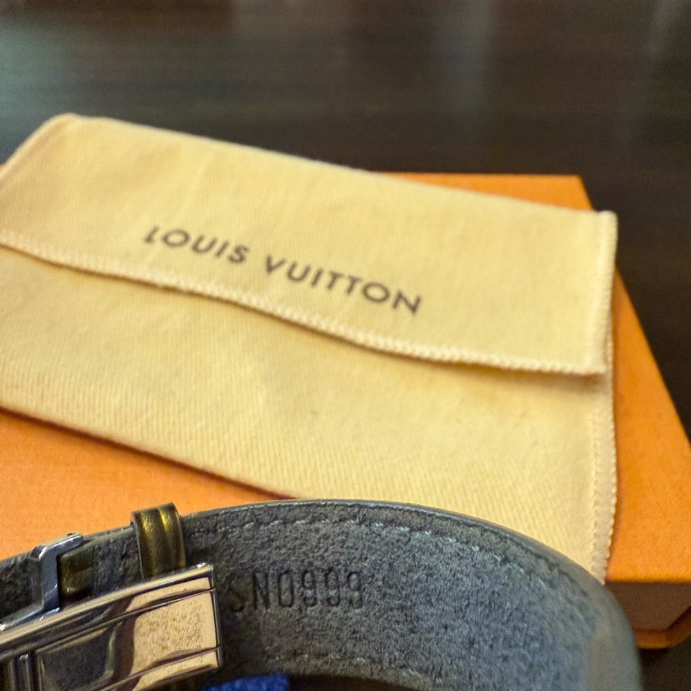 LOUIS VUITTON EPI VERNIS OLIVE GREEN WISH BRACELET