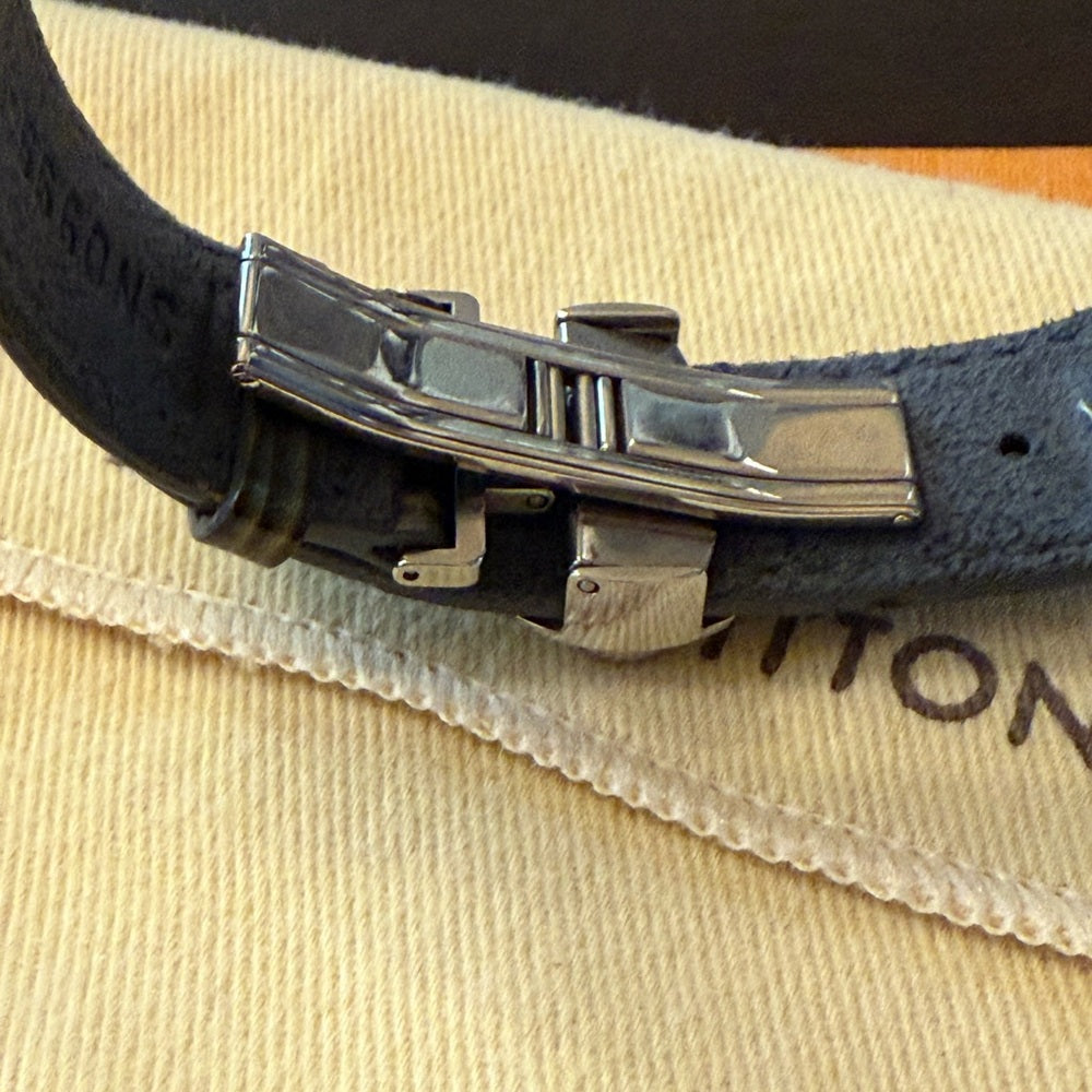 LOUIS VUITTON EPI VERNIS OLIVE GREEN WISH BRACELET