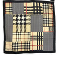 New Burberry Black Nova Check 100% Silk Scarf