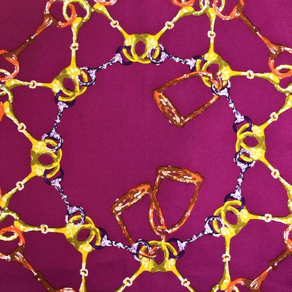 Gucci Logo Horse-bit 100% Silk Scarf