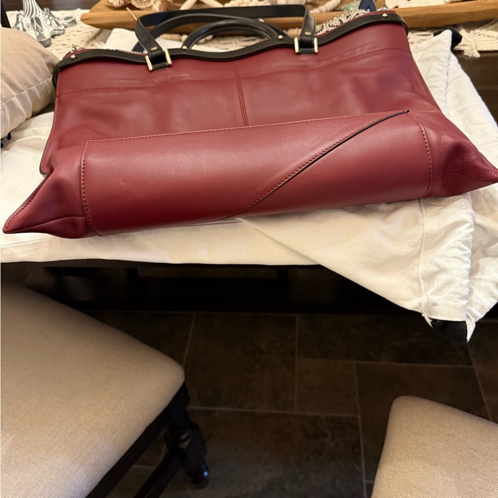 Proenza Schouler Elaphe Red Leather with Python 3 Way Tote