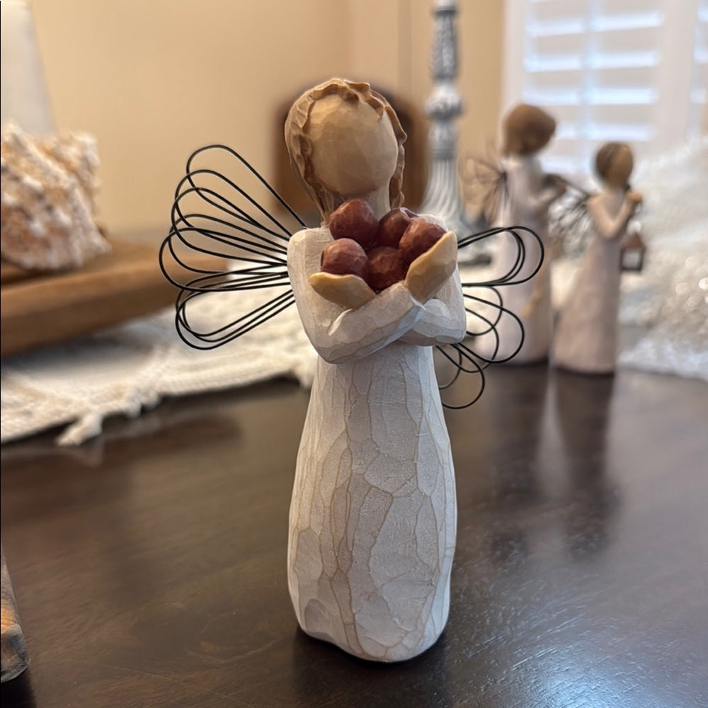 Willow Tree Good Health Angel Figurine with Wire Wings