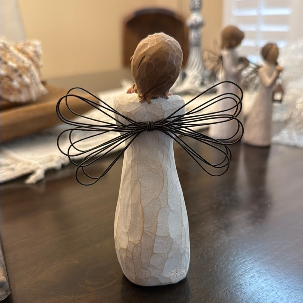 Willow Tree Good Health Angel Figurine with Wire Wings