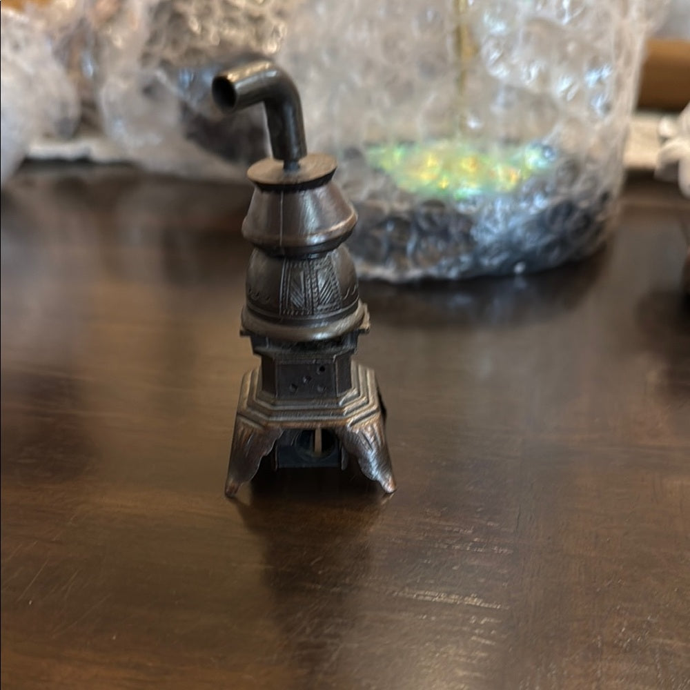 Vintage Miniature Cast Iron Stove Pencil Sharpener.