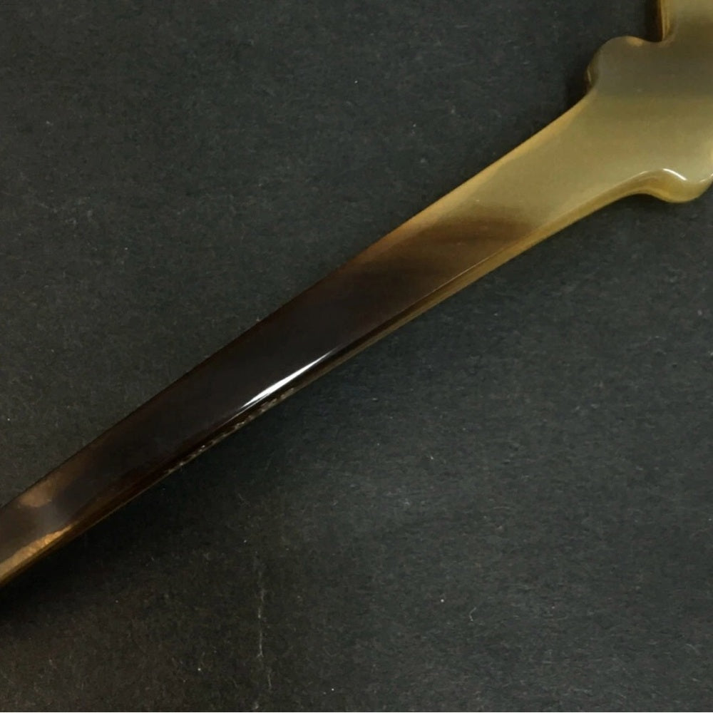 Hermes RARE Buffalo Horn Heart Shaped Hair Accessory