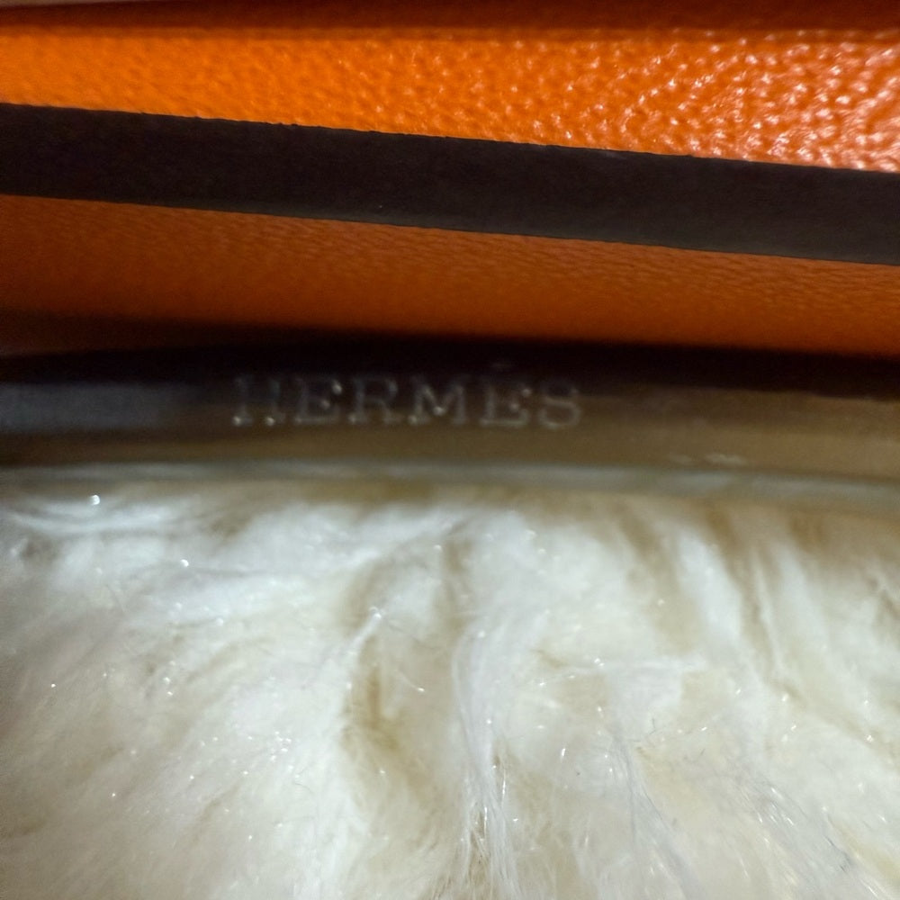 Hermes RARE Buffalo Horn Heart Shaped Hair Accessory