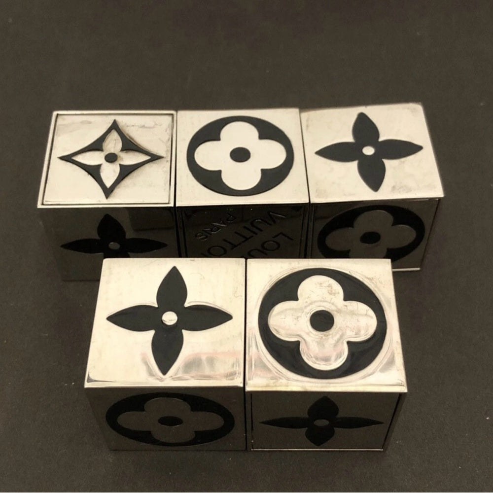 Louis Vuitton Limited Edition Monogram Silver Cube Game