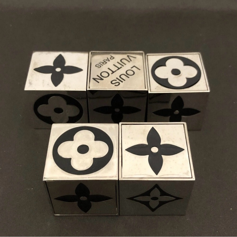 Louis Vuitton Limited Edition Monogram Silver Cube Game